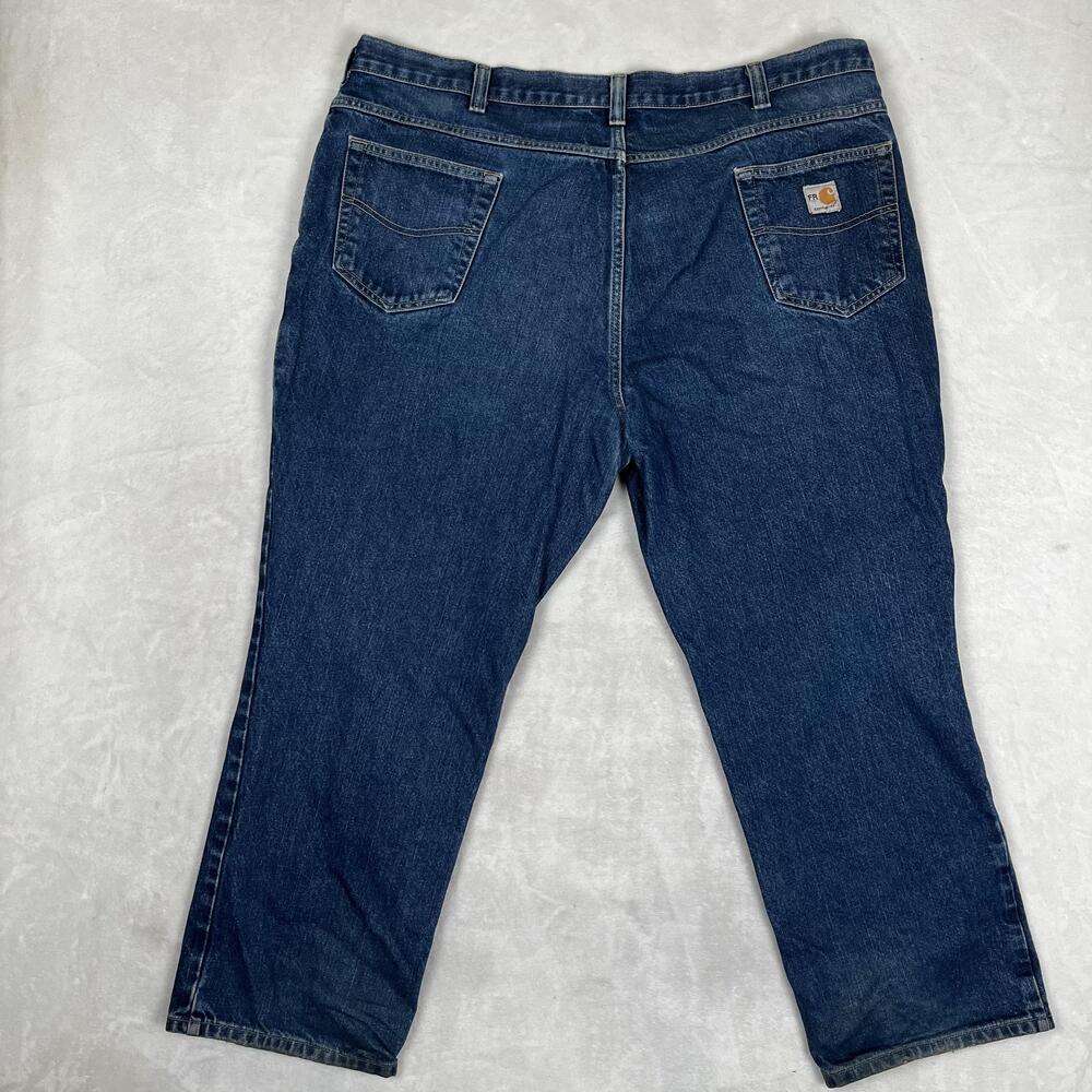 Carhartt FR Jeans Mens 44x30 Blue Relaxed Work Denim Flame Resistant 280-83 READ